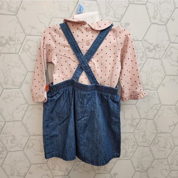 Nwt Baby Girl's Pinafore set, Size 3-6 months - Picture 2 of 2